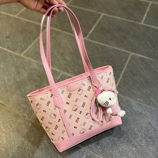 [Tặng móc gấu] Túi xách nữ kẹp nách in họa tiết hoạt hình dễ thương tặng kèm gấu bông K741