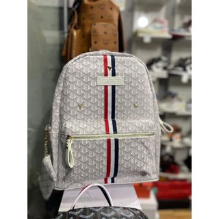 Balo đi chơi, ba lô đi học hoạt tiết kẻ sọc nổi bật đính kèm ví nhỏ K446