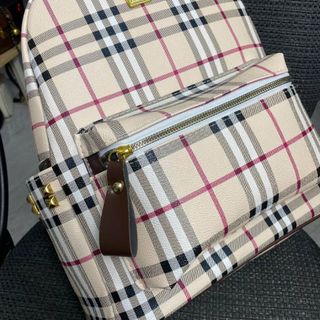 Balo đi học, balo đi chơi kẻ caro quai bản to K674