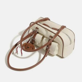 Túi xách nữ, túi đeo chéo hai quai xách tặng kèm móc treo gấu K672