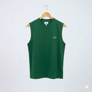 Tanktop cá sấu.  Chất cotton 2c logo cá basic.