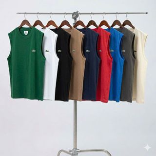 Tanktop cá sấu.  Chất cotton 2c logo cá basic.