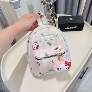 [TẶNG MÓC KHÓA] Balo đi chơi, balo mini nữ nhỏ in hoạt hình tặng kèm gấu treo K773