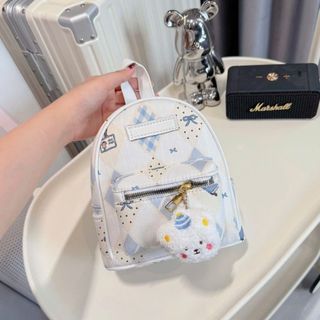 [TẶNG MÓC KHÓA] Balo đi chơi, balo mini nữ nhỏ in hoạt hình tặng kèm gấu treo K773