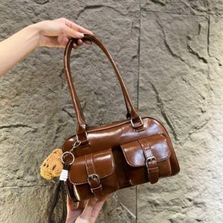 Túi xách nữ kẹp nách đeo chéo hai quai xách tặng kèm móc treo gấu K672