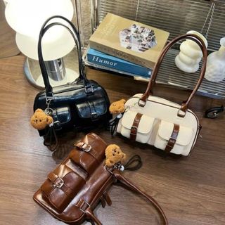 Túi xách nữ kẹp nách đeo chéo hai quai xách tặng kèm móc treo gấu K672