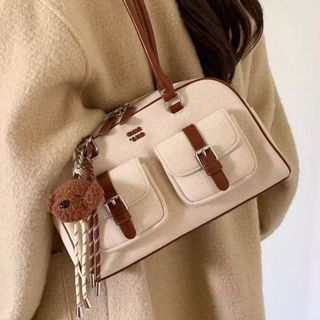 Túi xách nữ kẹp nách đeo chéo hai quai xách tặng kèm móc treo gấu K672