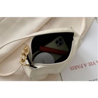 Túi xách nữ kẹp nách đeo chéo da PU xích may rúm thời trang cá tính K50