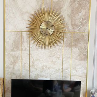 Đồng Hồ Trang Trí Treo Tường Cao Cấp Shouse A63 máy kim trôi không gây tiếng động decor nghệ thuật cho phòng khách