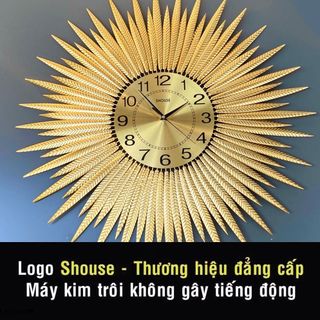 Đồng Hồ Trang Trí Treo Tường Cao Cấp Shouse A63 máy kim trôi không gây tiếng động decor nghệ thuật cho phòng khách