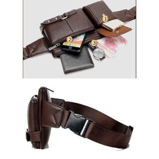 TÚI BAO TỬ , ĐEO CHÉO DA NAM CAO CẤP NẮP GẬP SANG TRỌNG TRIANGLE - WINNIE HOUSE