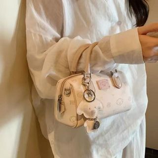 [Tặng móc khóa] Túi xách nữ, đeo chéo đeo vai size 18cm họa tiết dễ thương tặng kèm móc khóa cún K737