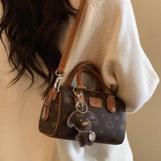 [Tặng móc khóa] Túi xách nữ, đeo chéo đeo vai size 18cm họa tiết dễ thương tặng kèm móc khóa cún K737