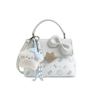 Túi xách nữ kẹp nách đeo chéo đeo vai khóa mèo đính nơ tặng kèm sao bông K770