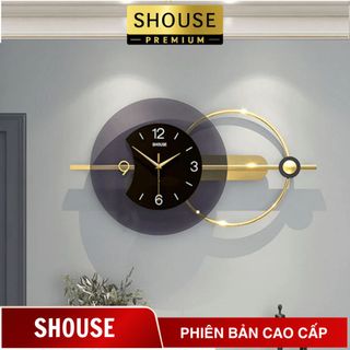 Đồng Hồ Treo Tường Kim Trôi Trang Trí Nội Thất Decor Shouse EA03 hiện đại cao cấp cỡ lớn phòng khách