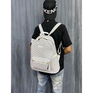 Balo đi chơi, ba lô đi học họa tiết vân cá gắn đinh đựng vừa lap14 và sách vở K448