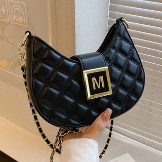 Túi xách nữ kẹp nách đeo chéo kẹp nách trần trám khóa M K174