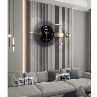 Đồng Hồ Treo Tường Kim Trôi Trang Trí Nội Thất Decor Shouse EA03 hiện đại cao cấp cỡ lớn phòng khách