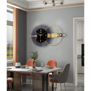 Đồng Hồ Treo Tường Kim Trôi Trang Trí Nội Thất Decor Shouse EA03 hiện đại cao cấp cỡ lớn phòng khách