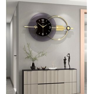 Đồng Hồ Treo Tường Kim Trôi Trang Trí Nội Thất Decor Shouse EA03 hiện đại cao cấp cỡ lớn phòng khách
