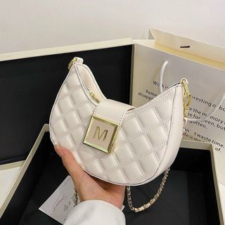 Túi xách nữ kẹp nách đeo chéo kẹp nách trần trám khóa M K174