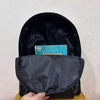 Balo đi học, ba lô đi chơi đựng vừa sách vở a4 da bóng họa tiết tia sét, quai đeo bản to K634