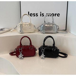 Túi xách nữ kẹp nách đeo chéo da trơn kèm móc khóa K562