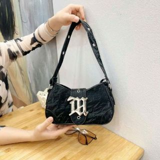 Túi xách nữ kẹp nách đeo chéo kẹp nách chữ M da nhung mềm mại K664