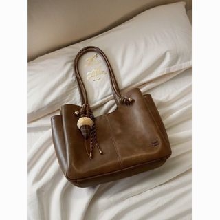 (HÀNG ĐẸP )Túi xách tote thời trang nữ da mềm công sở 3 ngăn kèm charm thanh lịch K840