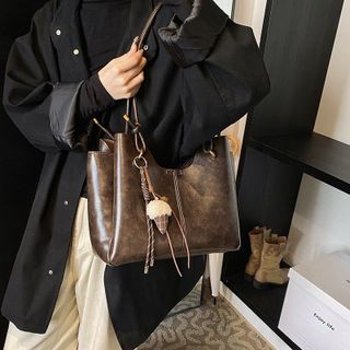 (HÀNG ĐẸP )Túi xách tote thời trang nữ da mềm công sở 3 ngăn kèm charm thanh lịch K840