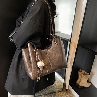 (HÀNG ĐẸP )Túi xách tote thời trang nữ da mềm công sở 3 ngăn kèm charm thanh lịch K840