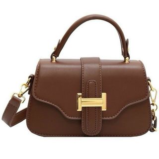 Túi xách nữ kẹp nách đeo chéo khóa chữ H da trơn K331