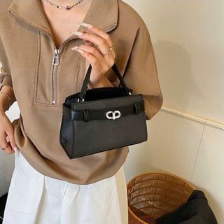 Túi xách nữ, đeo chéo đeo vai da bò loang khóa cài có dây đeo chéo K729