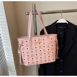 Túi xách nữ kẹp nách đeo chéo công sở da phối gấu kèm dây rút điều chỉnh K556