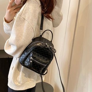 Ba lô đi chơi, balo đi học mini da đan kiểu dáng thời trang K660