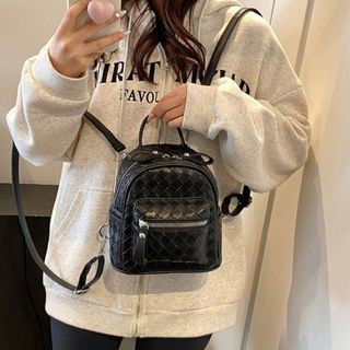 Ba lô đi chơi, balo đi học mini da đan kiểu dáng thời trang K660