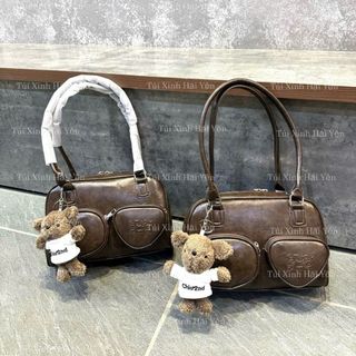 [TẶNG GẤU] Túi xách nữ thời trang đeo chéo, kẹp nách hộp 2 quai dài ngăn to rộng rãi K827