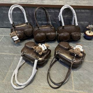 [TẶNG GẤU] Túi xách nữ thời trang đeo chéo, kẹp nách hộp 2 quai dài ngăn to rộng rãi K827