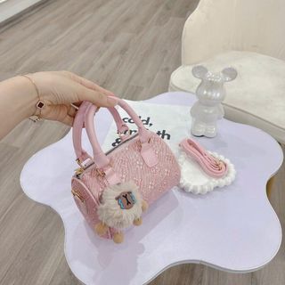 [Tặng móc khóa gấu khóc] Túi xách nữ, đeo chéo đeo vai hai quai họa tiết tặng gấu treo K726