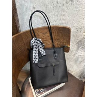 [TẶNG KHĂN] Túi xách nữ thời trang công sở da mềm, Túi tote đeo vai phối nơ lụa sang trọng - K823