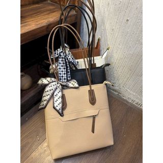 [TẶNG KHĂN] Túi xách nữ thời trang công sở da mềm, Túi tote đeo vai phối nơ lụa sang trọng - K823