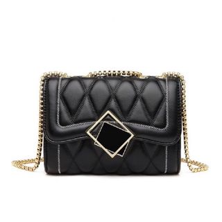 Túi xách nữ kẹp nách đeo chéo trần trám khóa gương K02