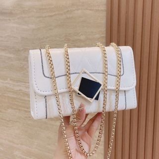 Túi xách nữ kẹp nách đeo chéo trần trám khóa gương K02