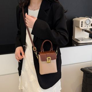 Túi xách nữ, đeo chéo đeo vai đựng điện thoại dáng hộp tặng kèm móc treo thỏ bông K721