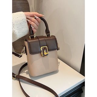 Túi xách nữ, đeo chéo đeo vai đựng điện thoại dáng hộp tặng kèm móc treo thỏ bông K721