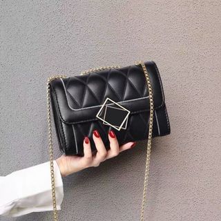 Túi xách nữ kẹp nách đeo chéo trần trám khóa gương K02