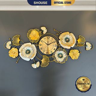 Đồng Hồ Treo Tường trang trí Decor Shouse DC135 quartz phù hợp cho phòng khách cỡ lớn hiện đại quà tặng tân gia ý nghĩa
