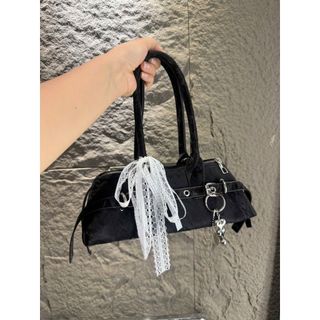 {HÀNG ĐẸP} Túi xách nữ thời trang đeo vai đeo chéo phong cách hàn quốc da nhung kèm charm xinh K820