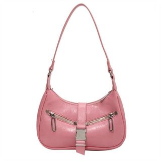 Túi xách nữ kẹp nách đeo chéo dáng thuyền khóa bóp da nhăn bóng K550