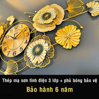Đồng Hồ Treo Tường trang trí Decor Shouse DC135 quartz phù hợp cho phòng khách cỡ lớn hiện đại quà tặng tân gia ý nghĩa